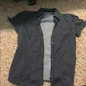 polka dot button up